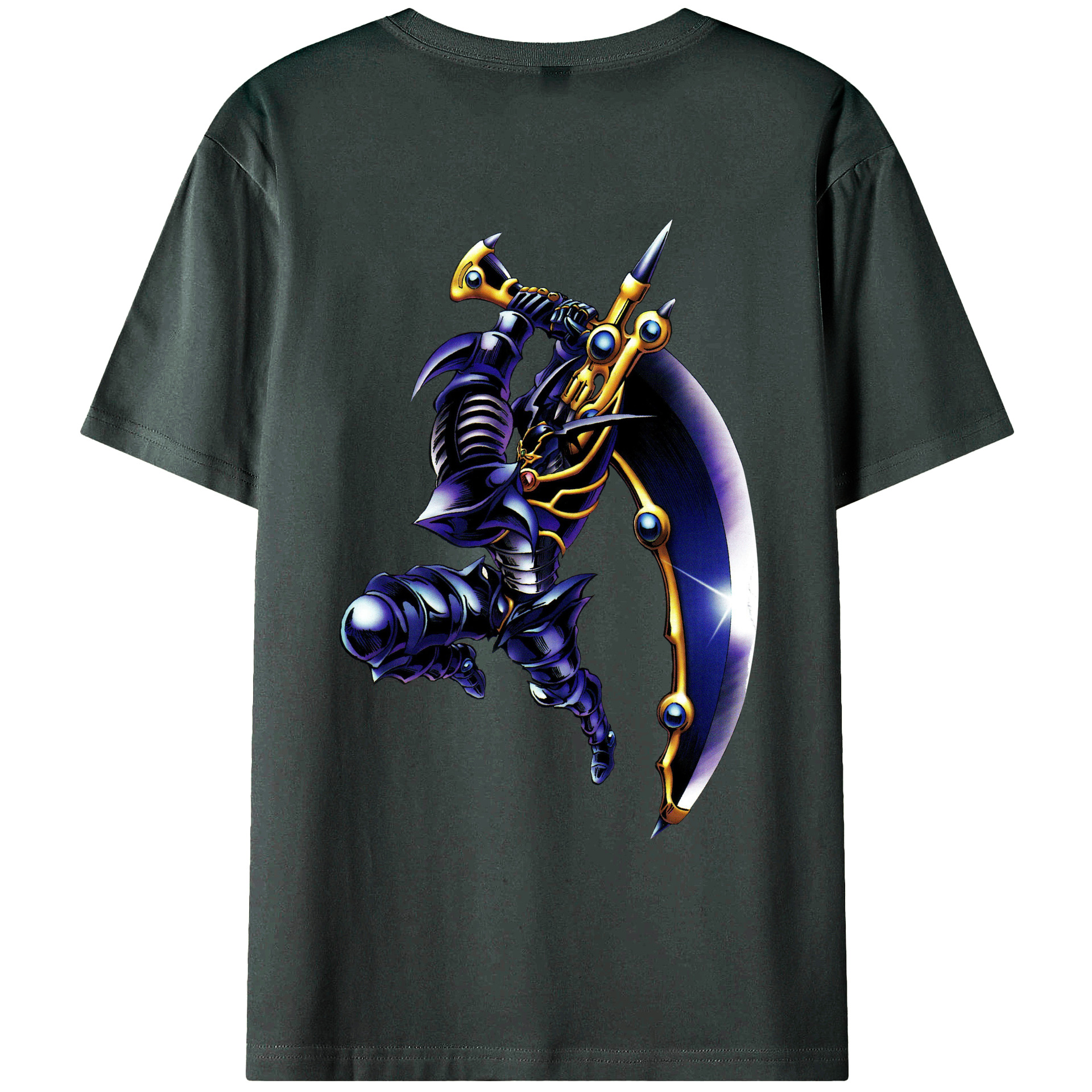 （画像用） 遊☆戯☆王 Yu-Gi-Oh! 綿100％ メンズ半袖Tシャツ（バックプリント） 通気性